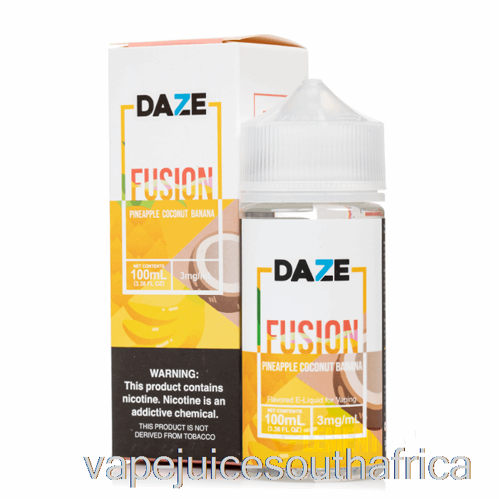 Vape Pods Pineapple Coconut Banana - 7 Daze Fusion - 100Ml 0Mg